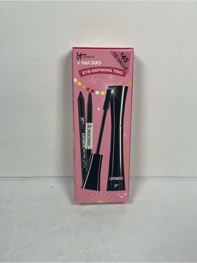 It Cosmetics Makeup Set Eye Defining Trio Set  Mascara, Brow Pencil, Gel Liner